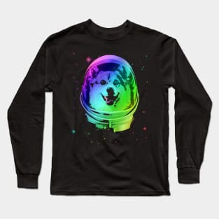 Corgi Astronaut In Outer Space Long Sleeve T-Shirt